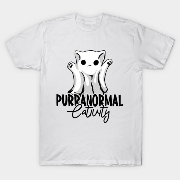 Purranormal Cativity Funny T-Shirt by Devasil